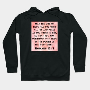 Bible Verse Romans 15:13 Hoodie